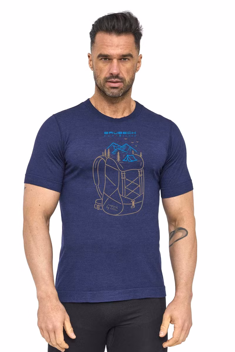 KOSZULKA OUTDOOR WOOL PRO SS1456M-NAVY