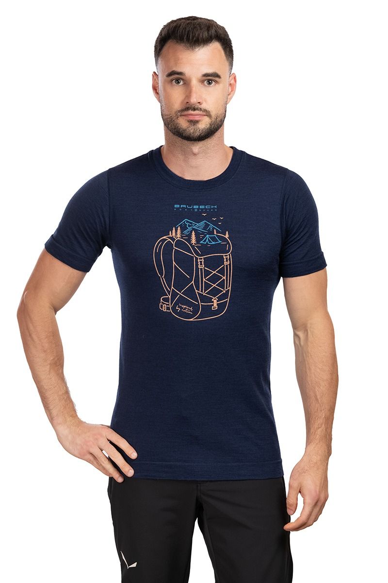 KOSZULKA OUTDOOR WOOL PRO SS1456M-NAVY
