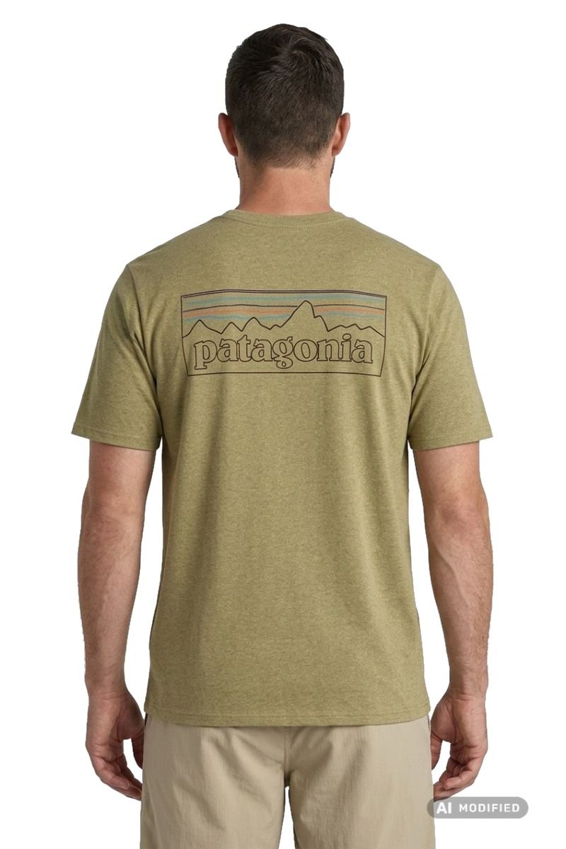 KOSZULKA P-6 LOGO RESPONSIBILI-TEE-P-6 OUTLINE-GUMTREE GREEN
