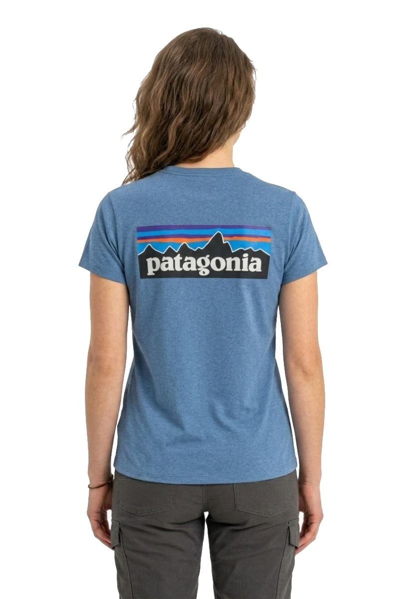 KOSZULKA P-6 LOGO RESPONSIBILI-TEE WOMEN-SHORE BLUE