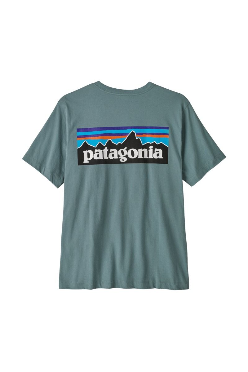 KOSZULKA P-6 LOGO T-SHIRT-BLUE SAGE