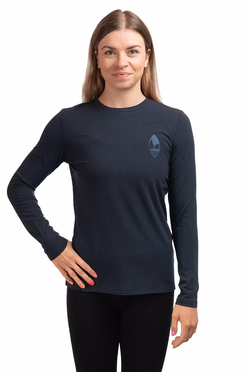 KOSZULKA PARIA BAMBOO LONGSLEEVE WOMEN-NAVY