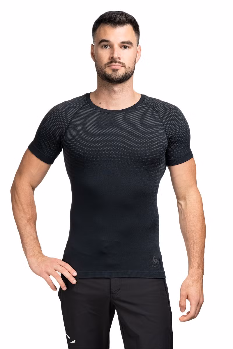KOSZULKA PERFORMANCE LIGHT ECO BL TOP CREW NECK SS-BLACK