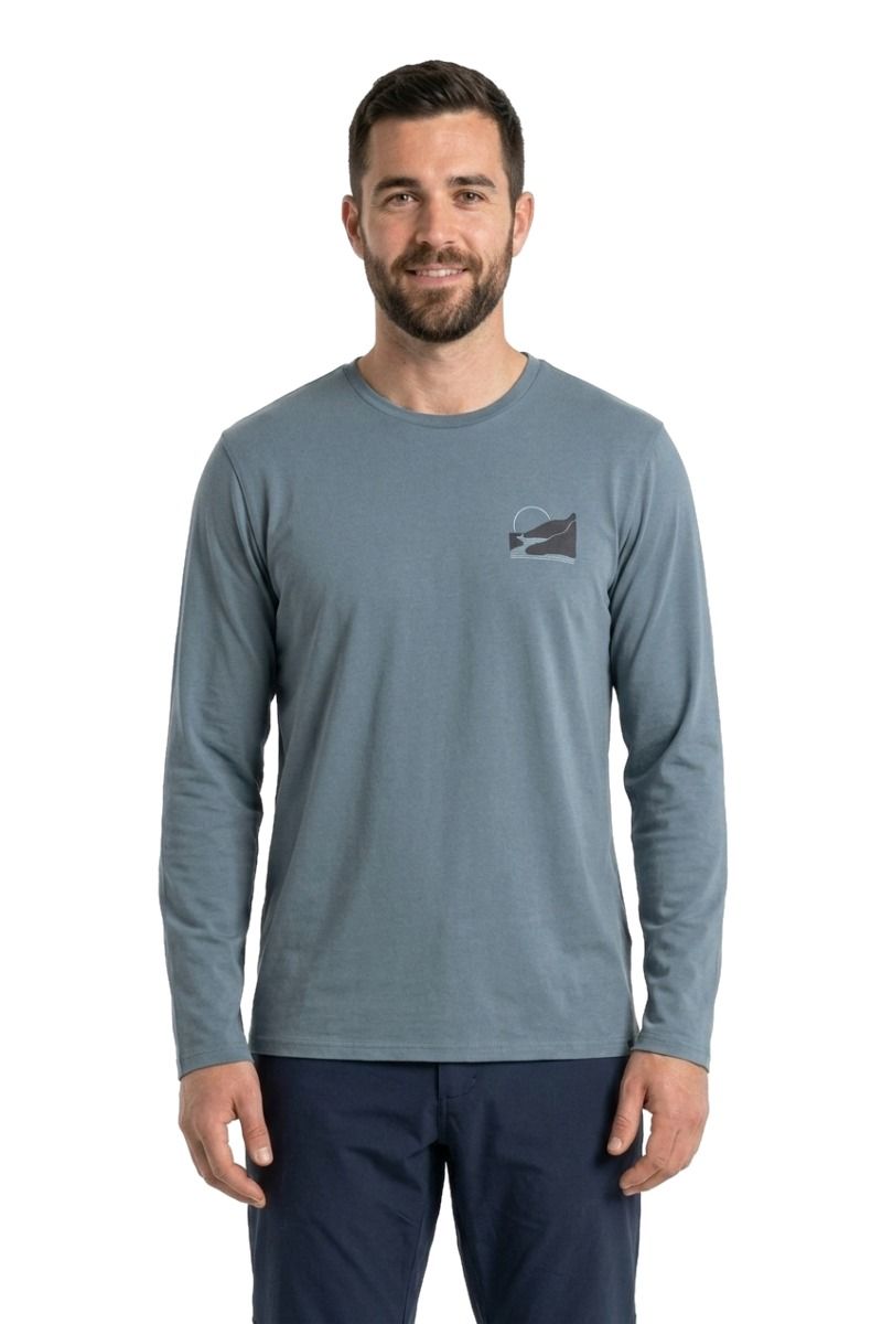 KOSZULKA PERRIS BAMBOO LONGSLEEVE-BLUE