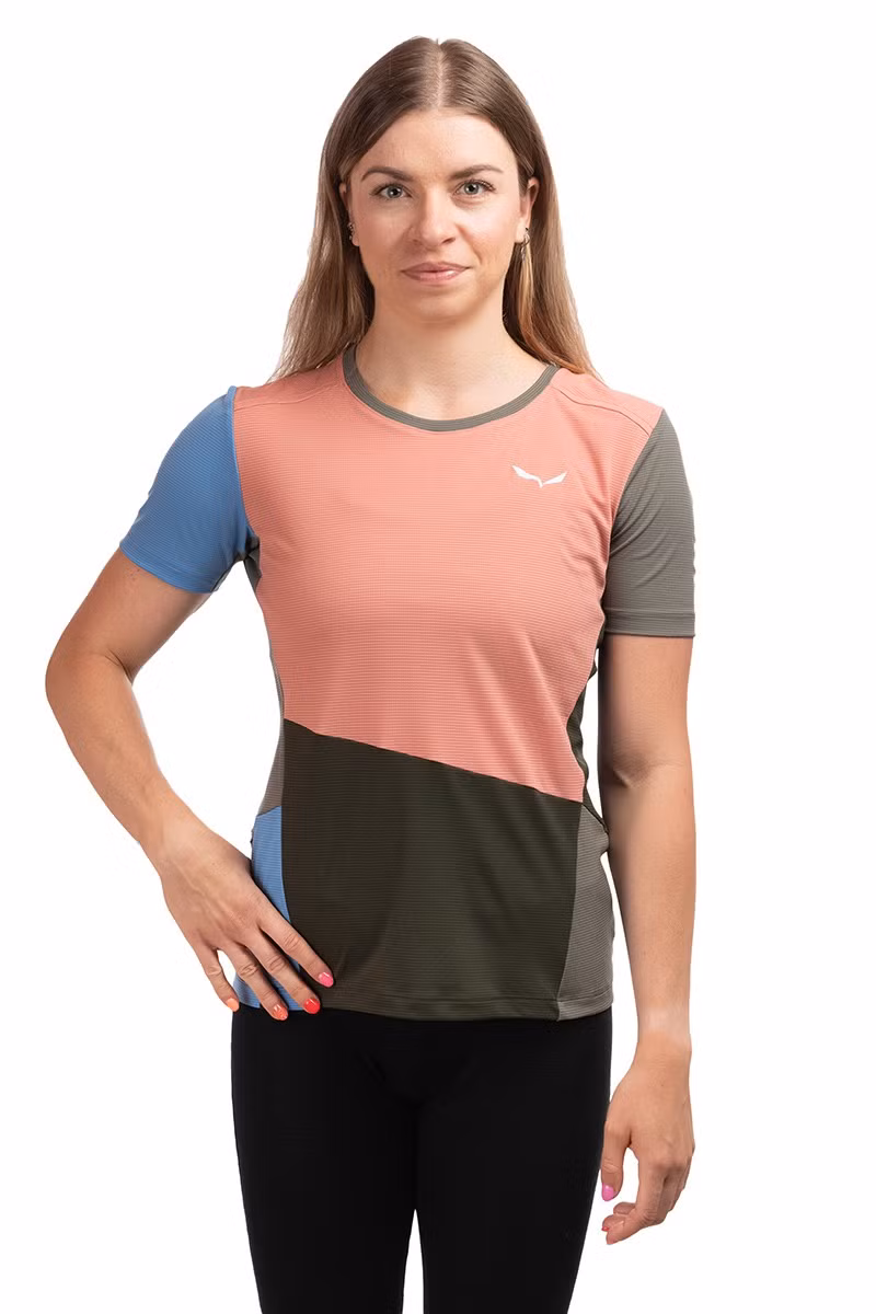 KOSZULKA PUEZ SPORTY DRY WOMEN-DESERT PINK-MULTI