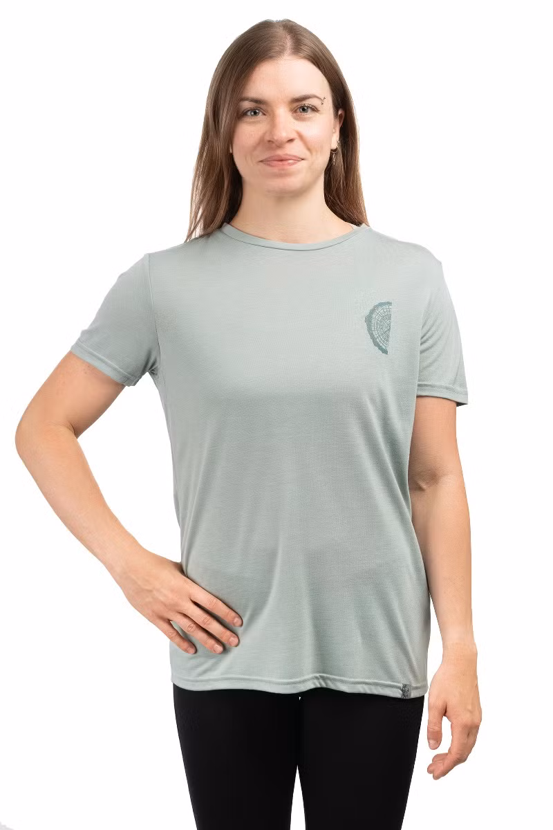 KOSZULKA RUNE WOMEN-GREEN-TURQUISE
