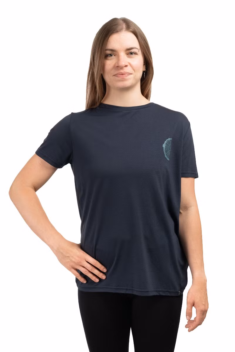 KOSZULKA RUNE WOMEN-NAVY-TURQUISE