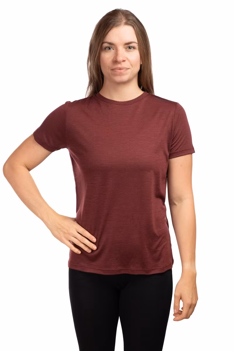 KOSZULKA SALEN WOMEN-CLARET