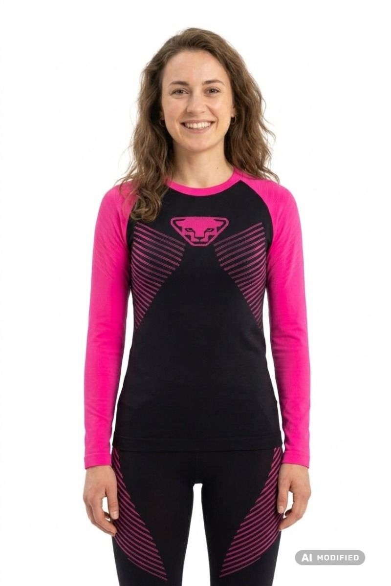 KOSZULKA SPEED DRYARN LONGSLEEVE WOMEN-PINK GLO-0910