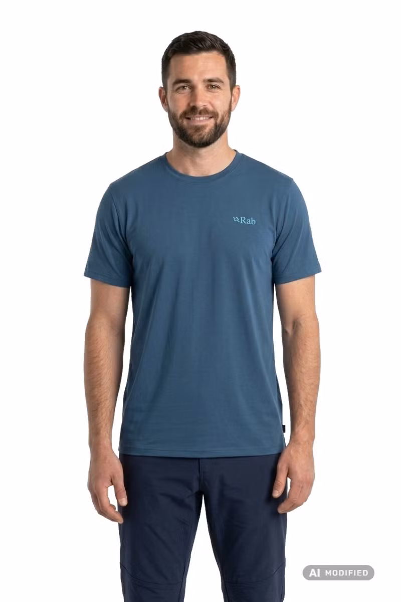 KOSZULKA STANCE STRATA TEE-TEMPEST BLUE