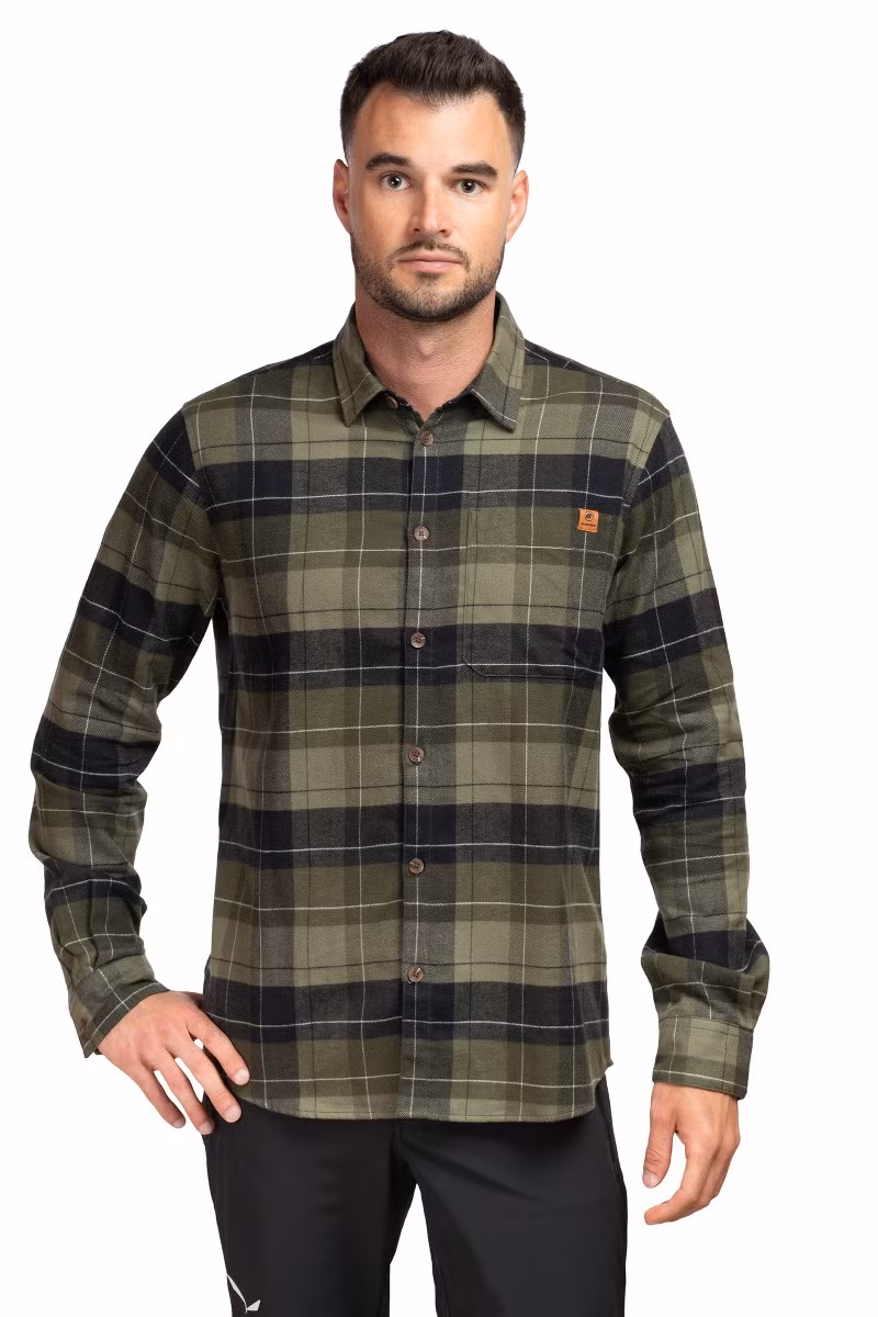 KOSZULKA TROVAT LONGSLEEVE SHIRT-MARSH-BLACK