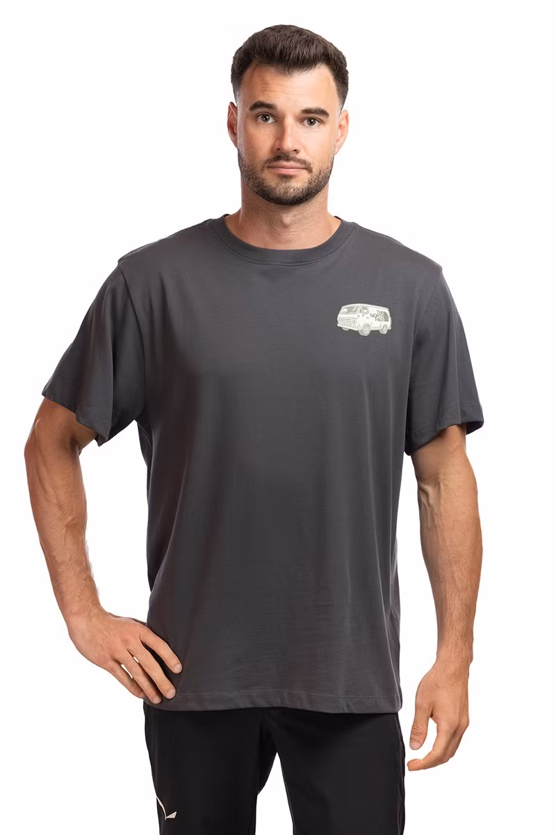 KOSZULKA VAN LIFE RELAXED SS-ANTHRACITE GREY