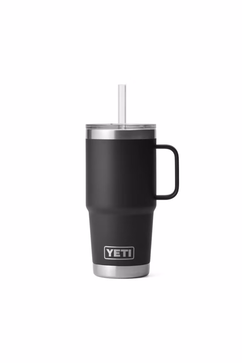 KUBEK RAMBLER 25 OZ / 739 ML STRAW-BLACK