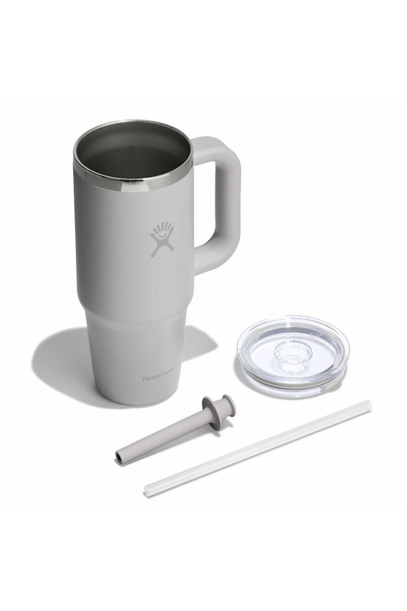 KUBEK TERMICZNY TRAVEL TUMBLER CLEAR LID 24 OZ / 710 ML-BIRCH