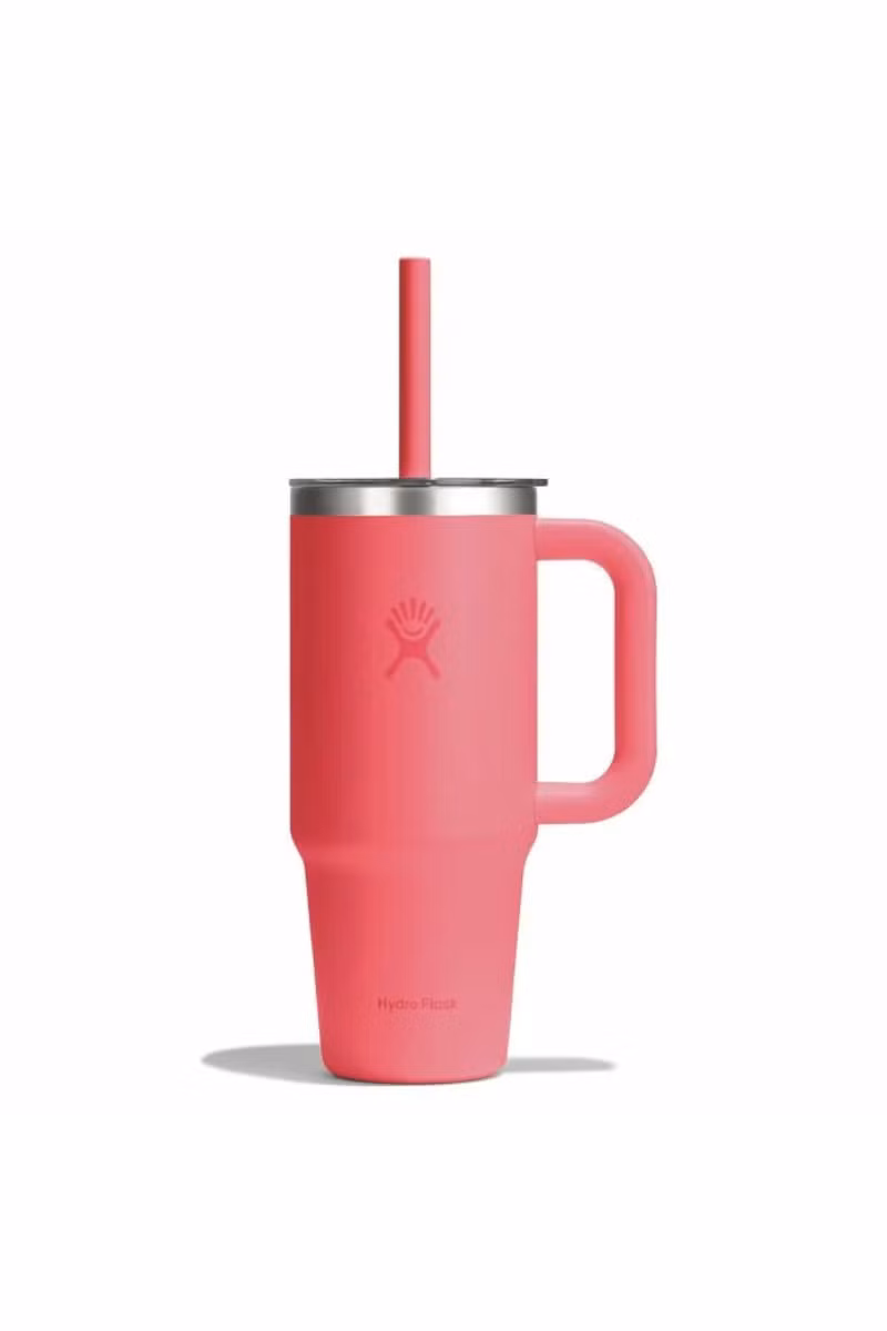 KUBEK TERMICZNY TRAVEL TUMBLER CLEAR LID 24 OZ / 710 ML-POPSTAR PINK