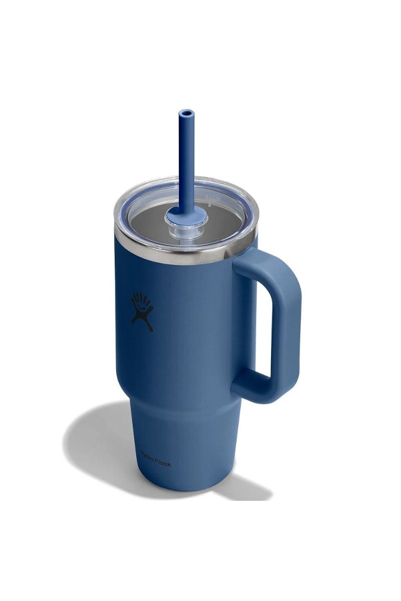 KUBEK TERMICZNY TRAVEL TUMBLER CLEAR LID 32 OZ / 946 ML-HARBOR BLUE