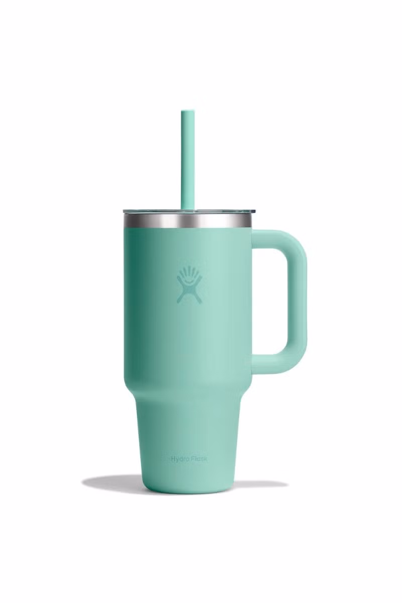 KUBEK TERMICZNY TRAVEL TUMBLER CLEAR LID 32 OZ / 946 ML-MERMAID GREEN