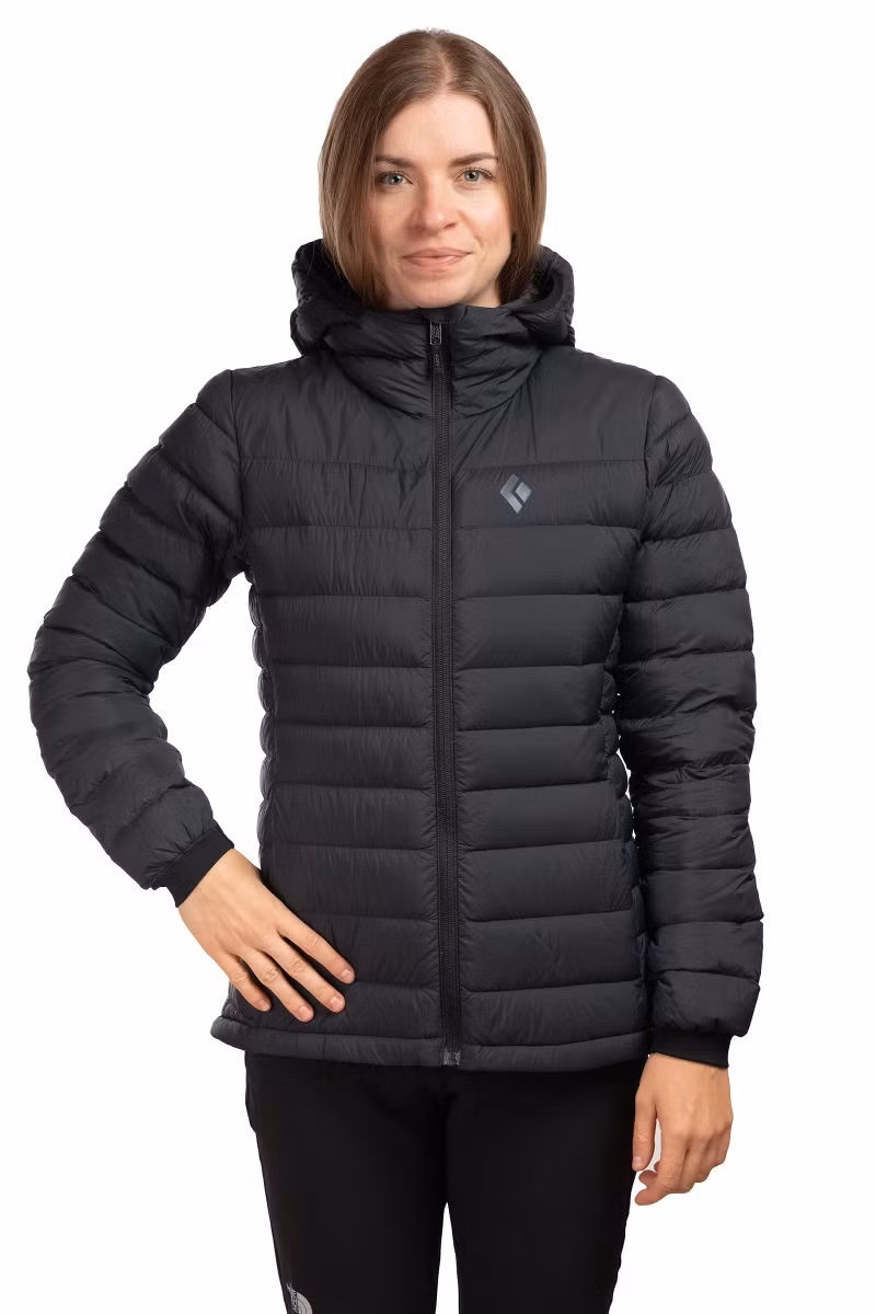 KURTKA ACCESS DOWN HOODY WOMEN FW25-BLACK