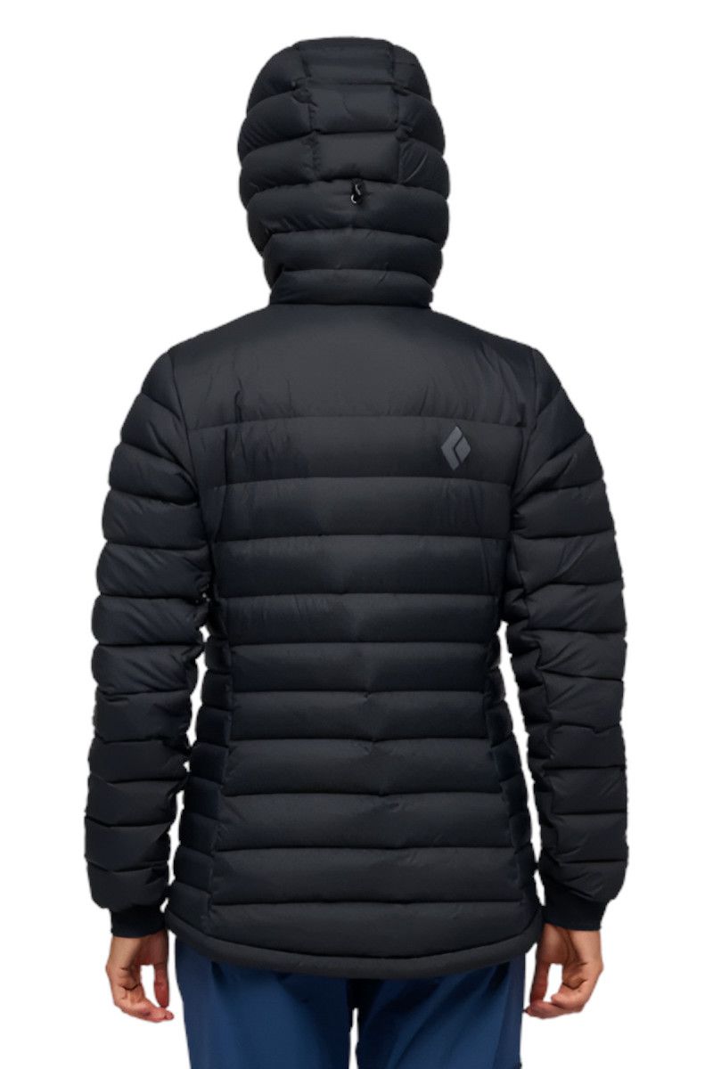 KURTKA ACCESS DOWN HOODY WOMEN FW25-BLACK PUCH NATURALNY