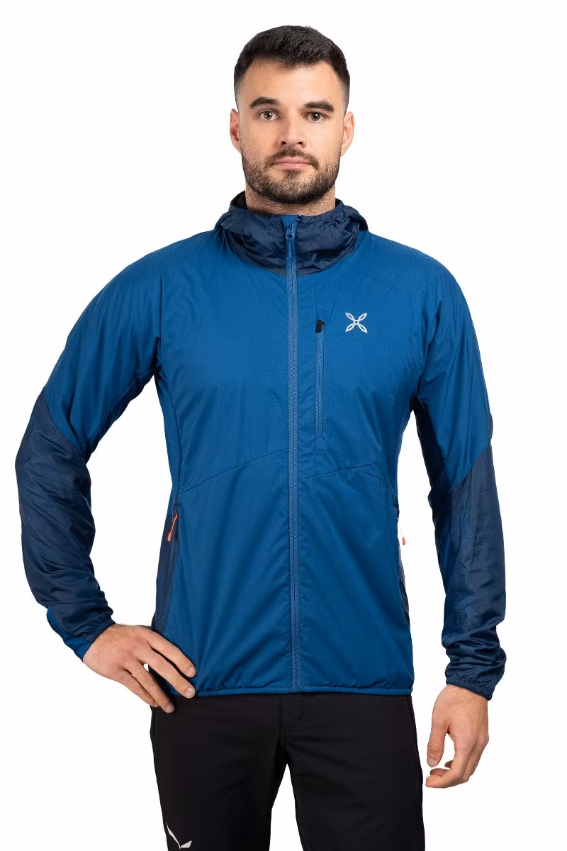 KURTKA ALPHA EVO-DEEP BLUE-ORANGE