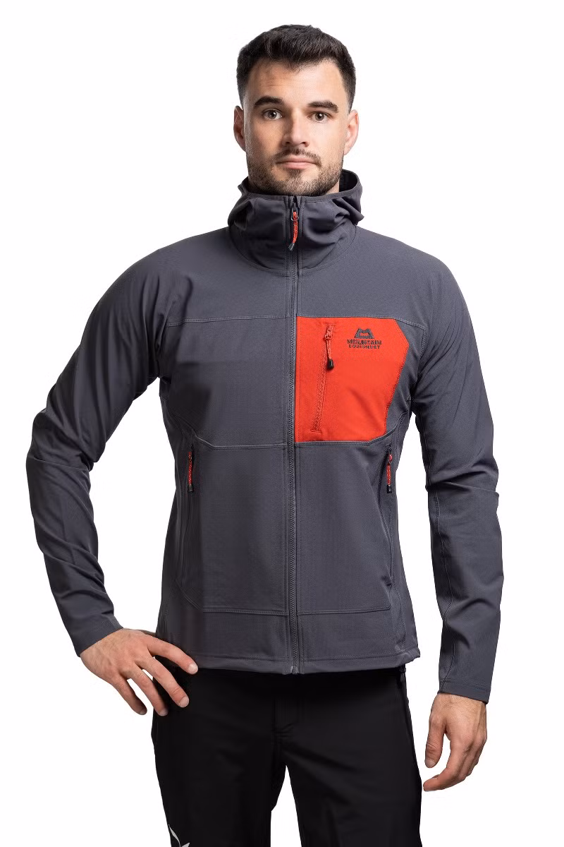 KURTKA ARROW HOODED-ANVIL-REDROCK