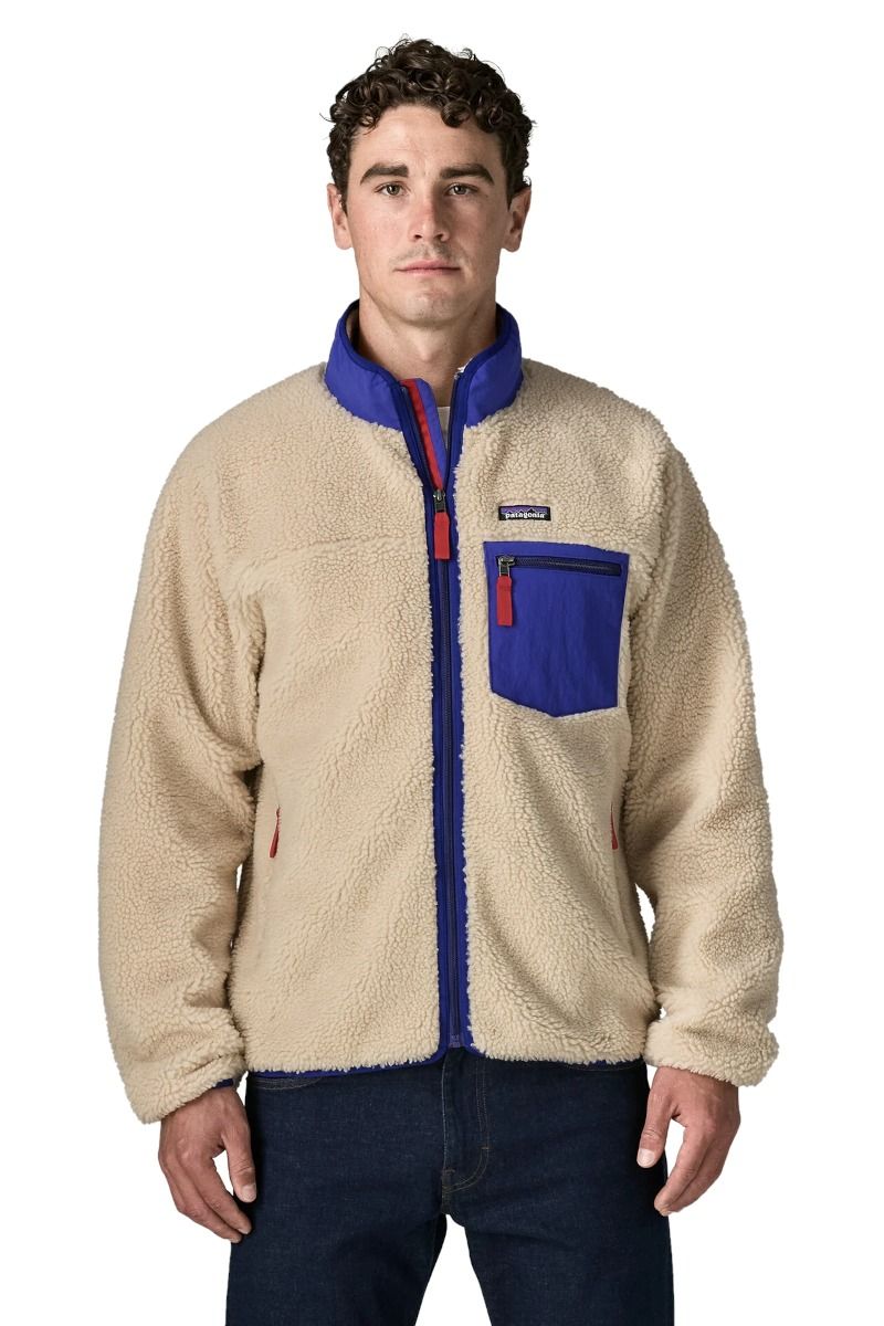 KURTKA CLASSIC RETRO-X-DARK NATURAL-COBALT BLUE