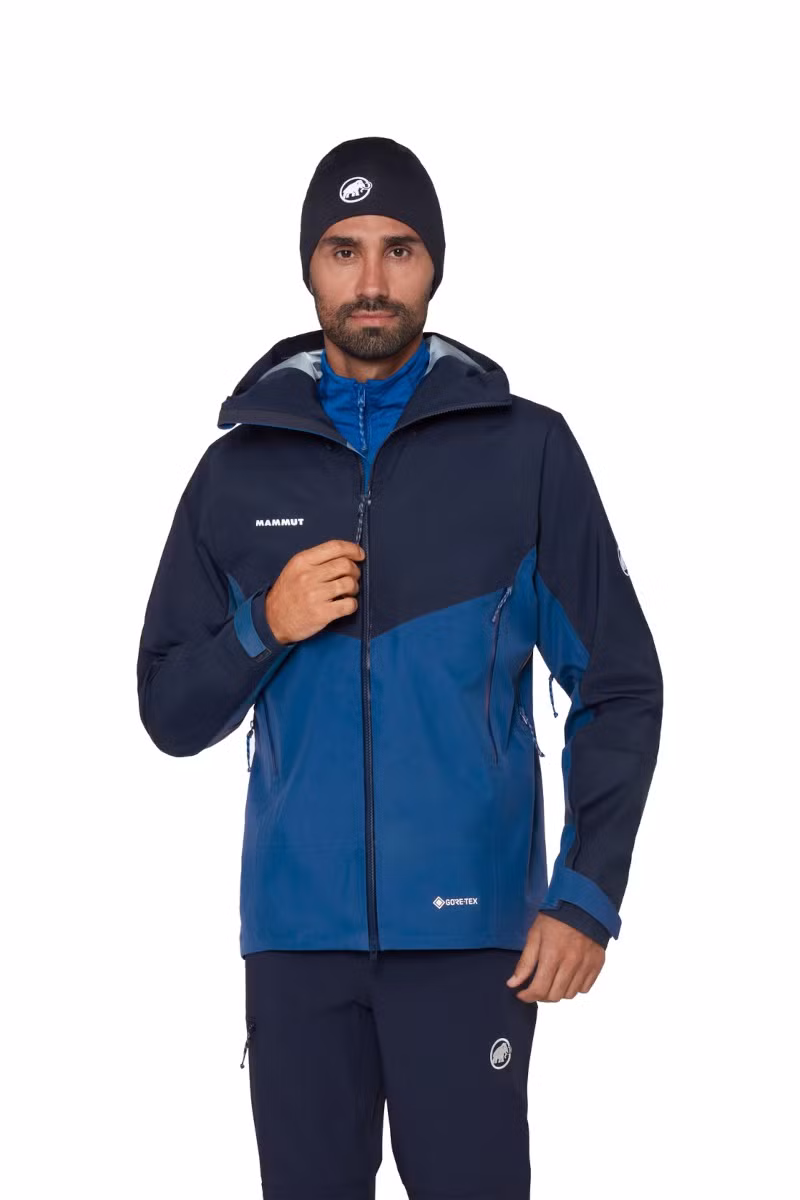 KURTKA CRATER IV HS HOODED-TSCHIEL-MARINE