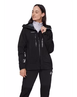 KURTKA CRATER PRO HS HOODED WOMEN-BLACK