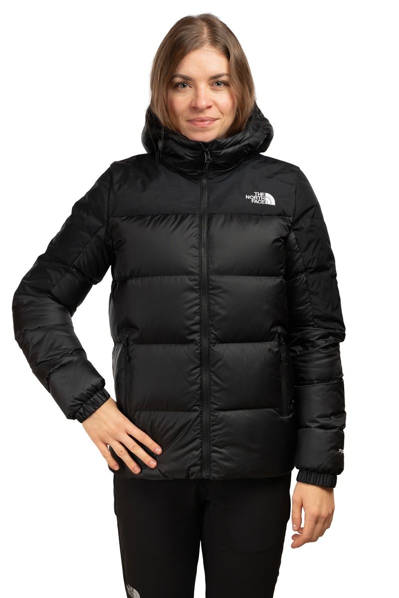 KURTKA DIABLO DOWN 2.0 HOODIE WOMEN-TNF BLACK HEATHER WIATROODPORNA