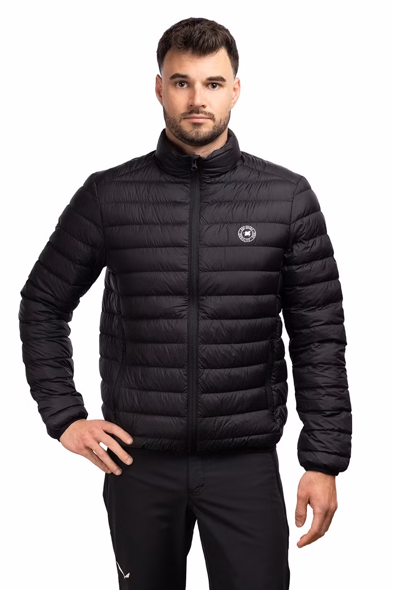 KURTKA PUCHOWA MĘSKA DOWN JACKET-BLACK ULTRALEKKA