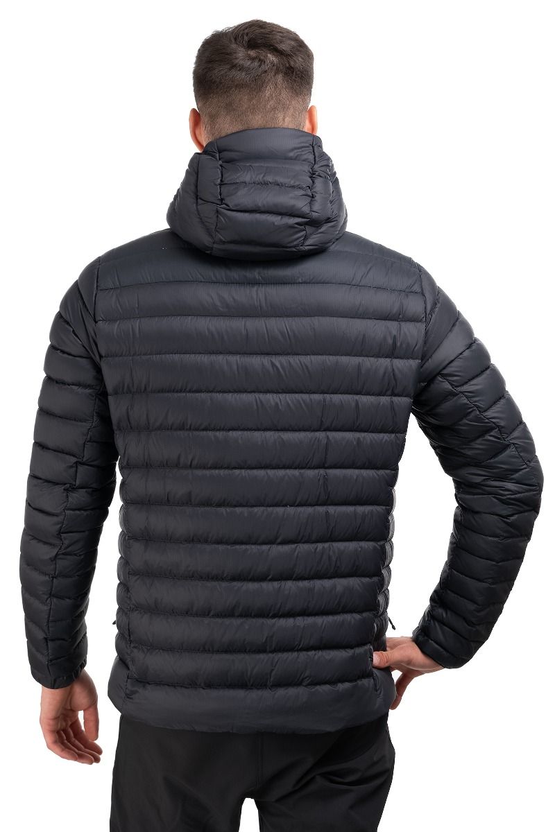 KURTKA DOWN SWEATER HOODY-BLACK