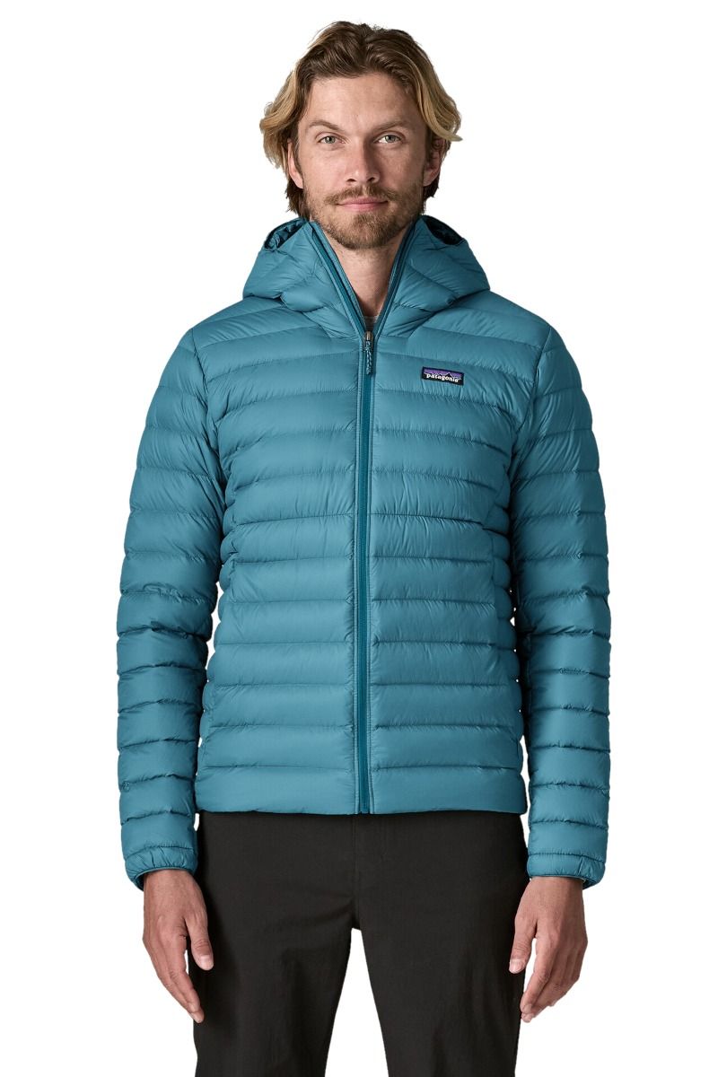 KURTKA DOWN SWEATER HOODY-GLACIAL BLUE