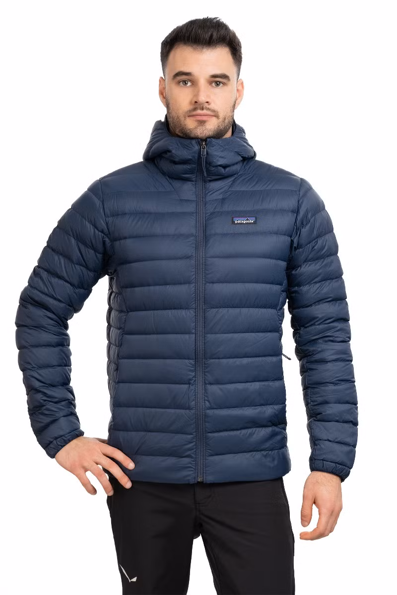 KURTKA DOWN SWEATER HOODY-NEW NAVY
