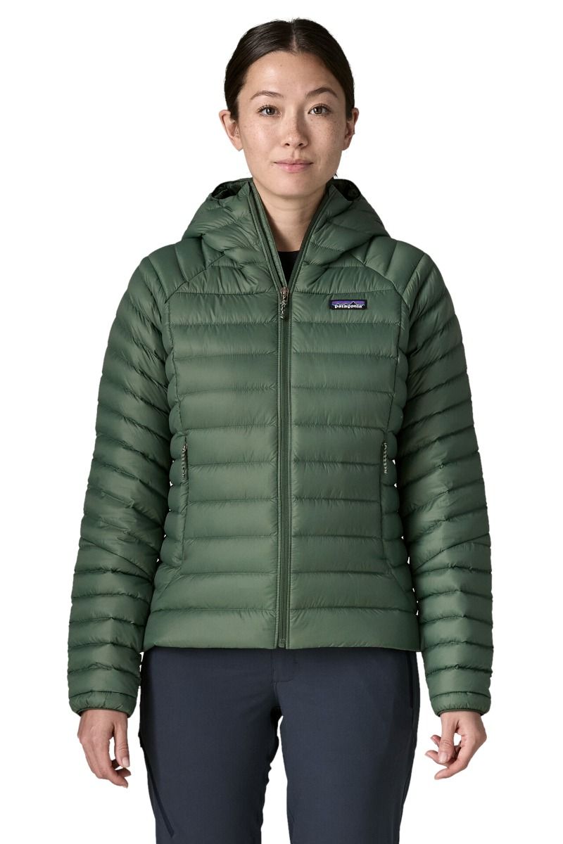 KURTKA DOWN SWEATER HOODY WOMEN-CANOPY GREEN