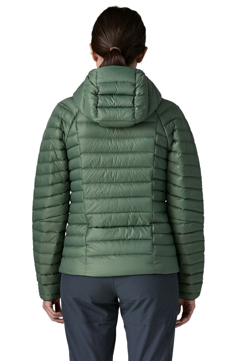 KURTKA DOWN SWEATER HOODY WOMEN-CANOPY GREEN