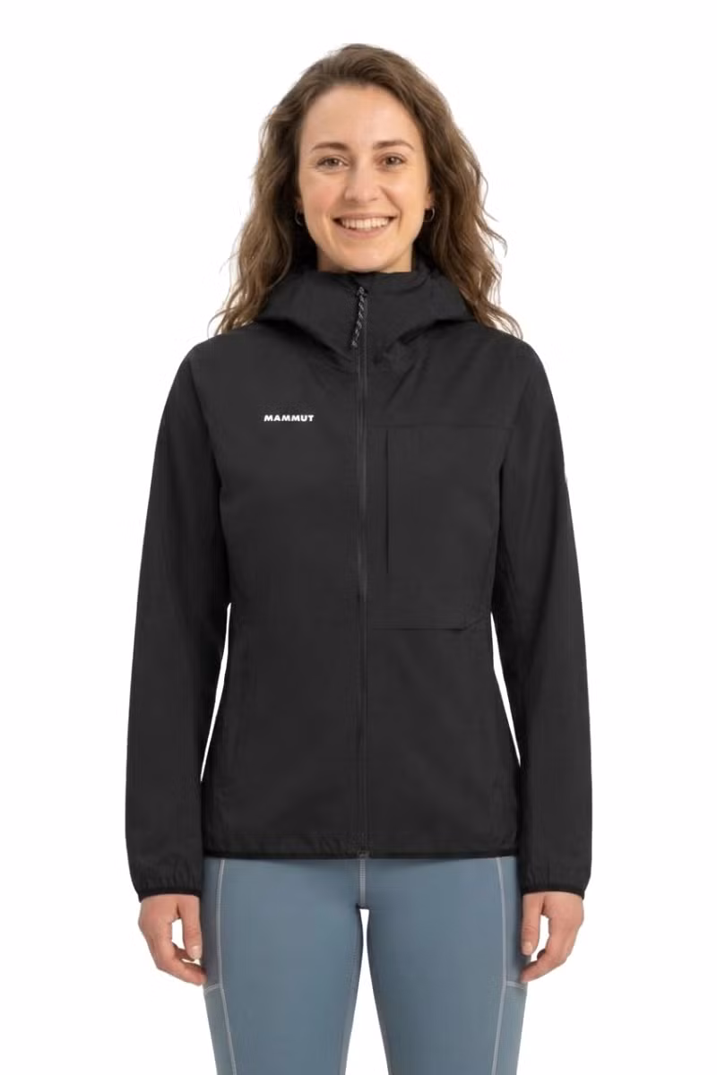 KURTKA DUCAN LIGHT HS HOODED WOMEN-BLACK