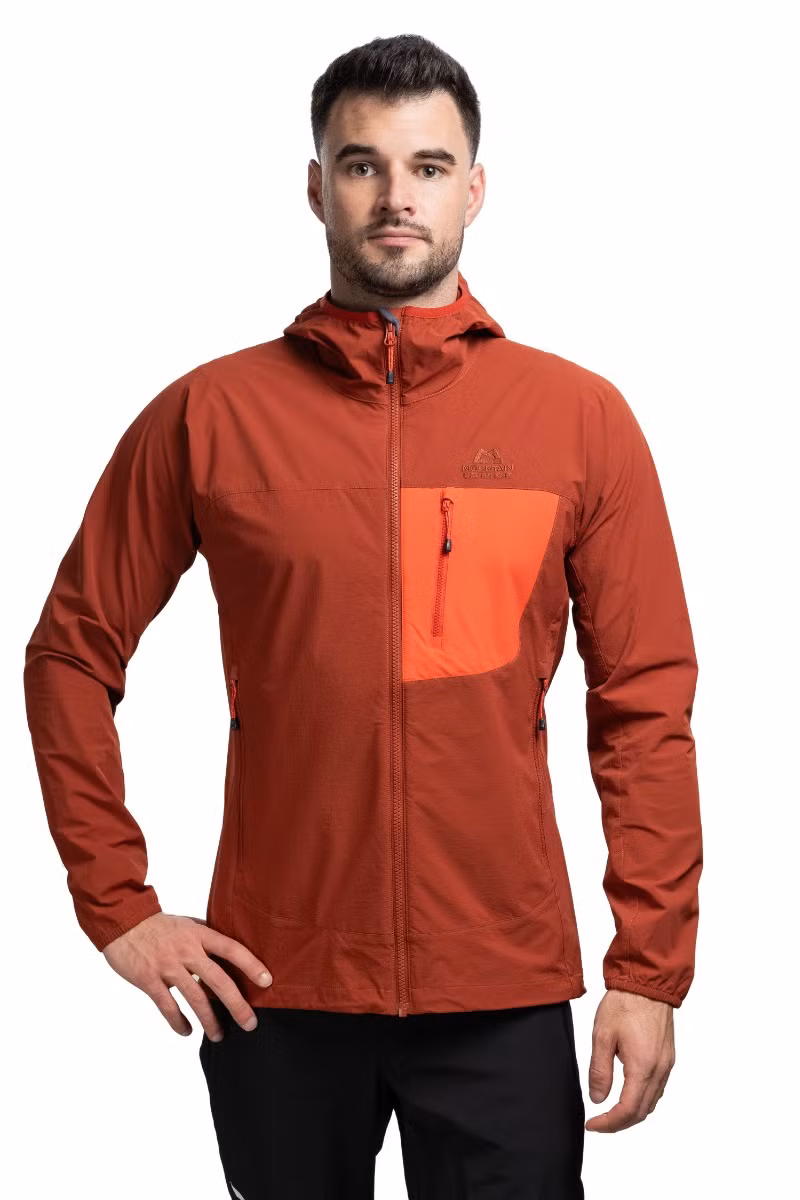 KURTKA ECHO HOODED-BURNTHENNA-CARDINAL