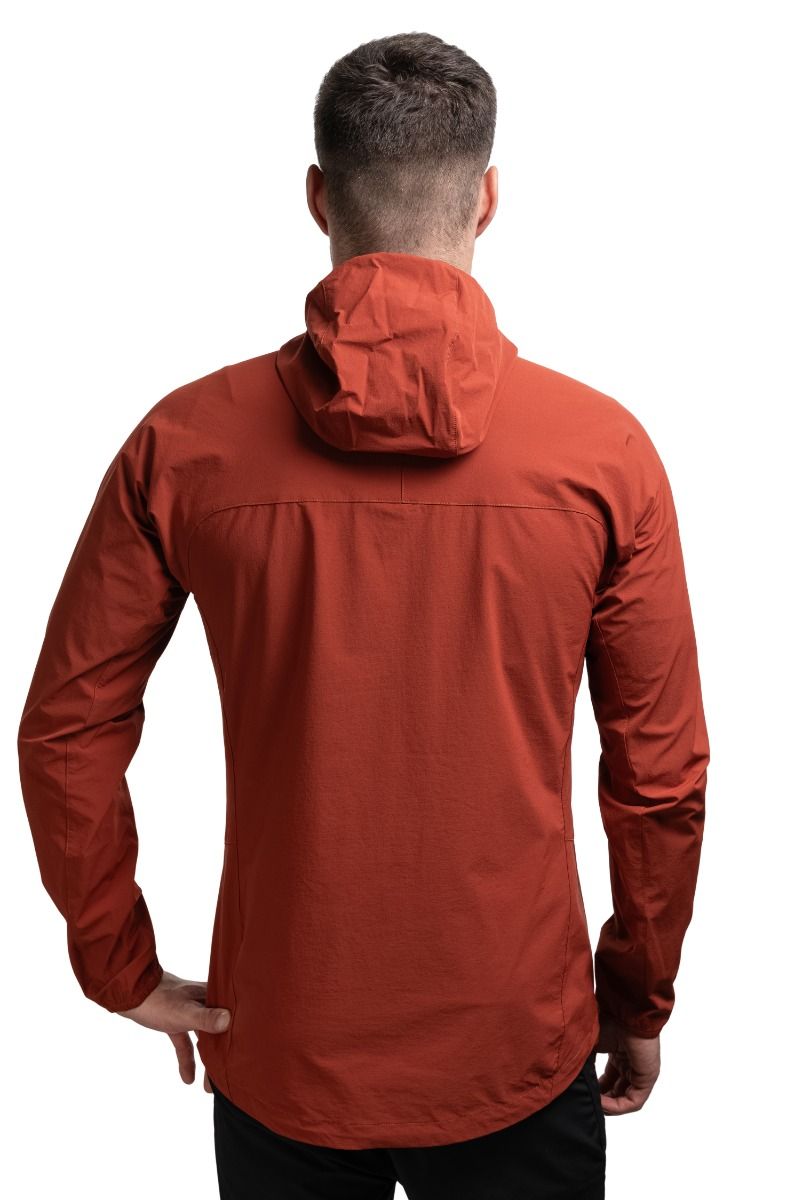KURTKA ECHO HOODED-BURNTHENNA-CARDINAL