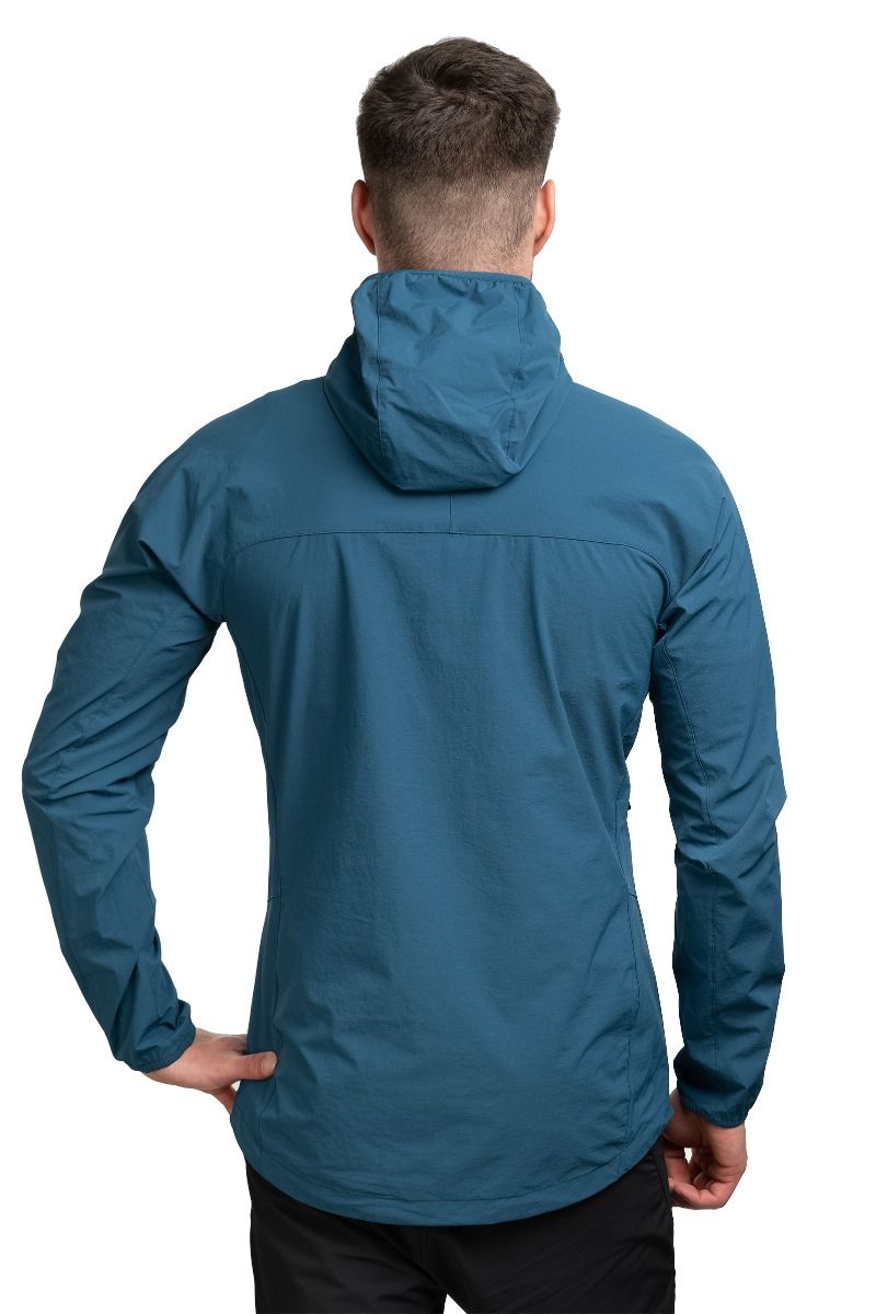 KURTKA ECHO HOODED-MAJOLICA BLUE