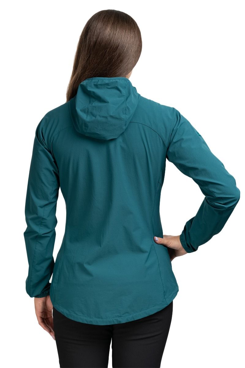 KURTKA ECHO HOODED WOMEN-DEEP TEAL