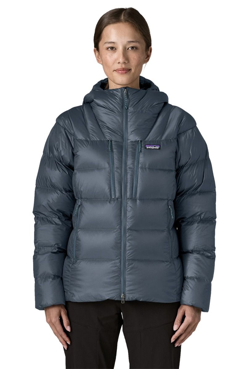 KURTKA FITZ ROY DOWN HOODY WOMEN-SUMMIT BLUE
