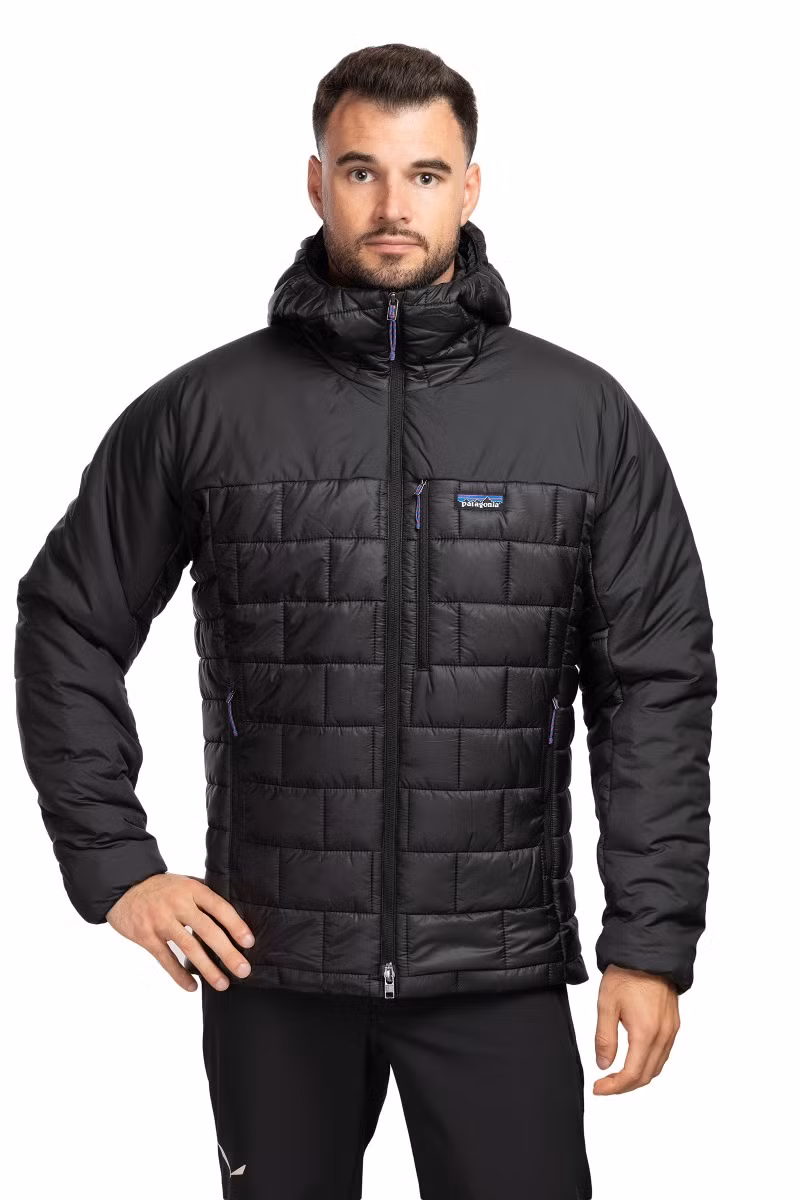 KURTKA HI-LOFT NANO PUFF HOODY-BLACK