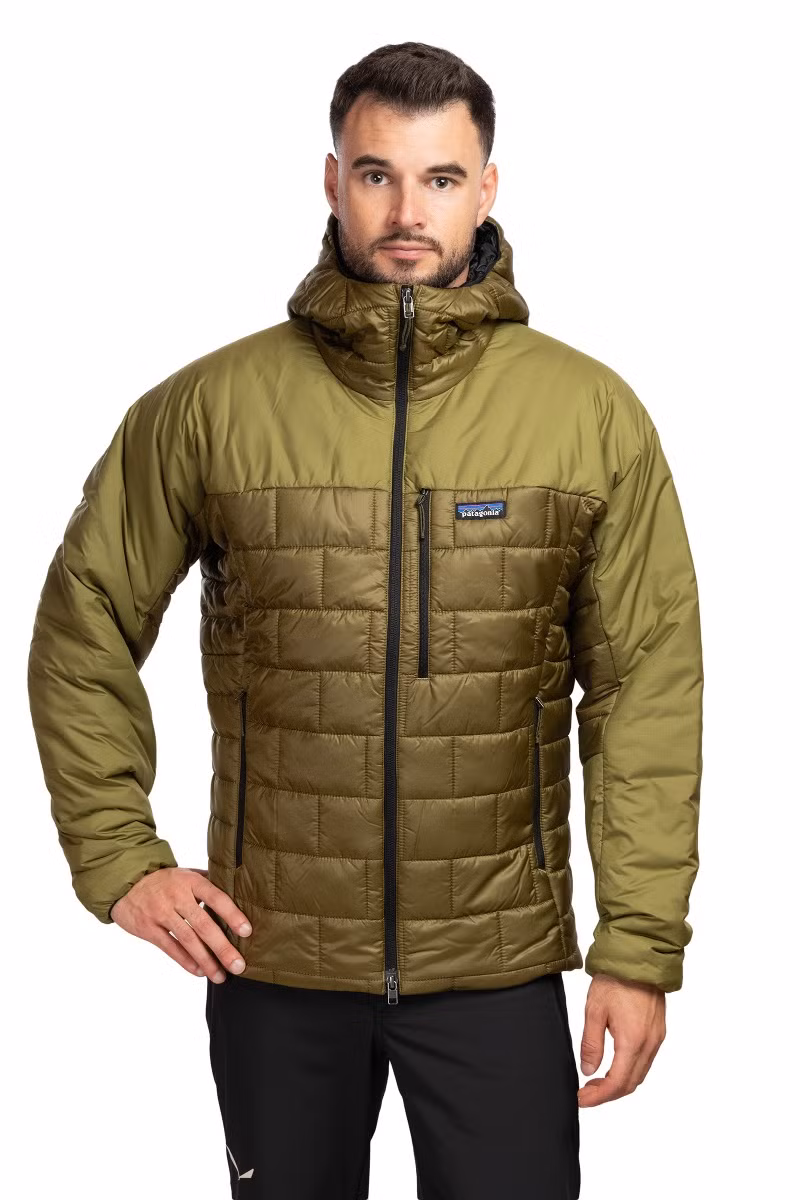 KURTKA HI-LOFT NANO PUFF HOODY-POND GREEN