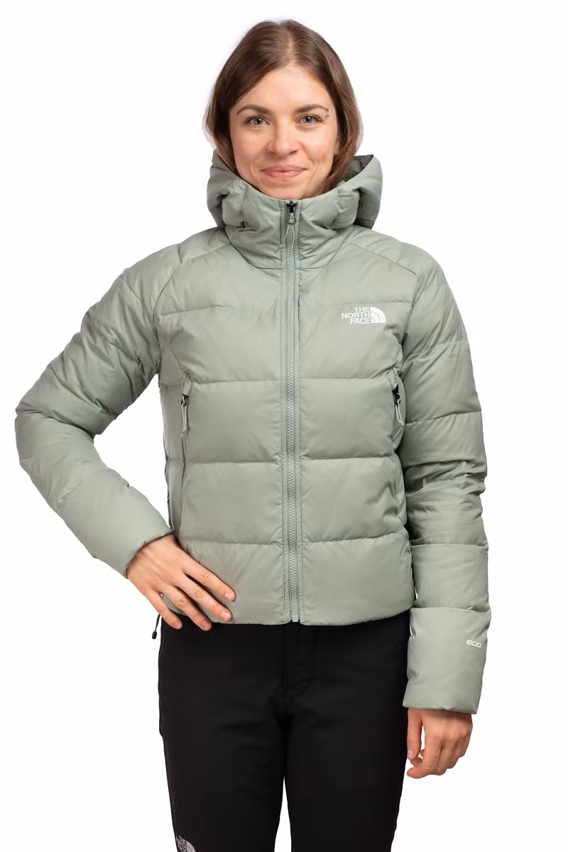 KURTKA HYALITE DOWN HOODIE WOMEN-SLATE MOSS