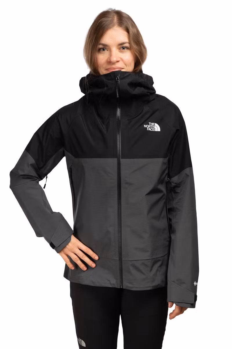 KURTKA JAZZI GTX WOMEN-ANTHRACITE GREY-TNF BLACK