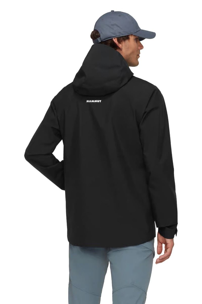 KURTKA LINARD LIGHT HS HOODED-BLACK