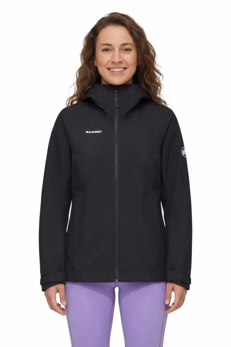 KURTKA LINARD LIGHT HS HOODED WOMEN-BLACK