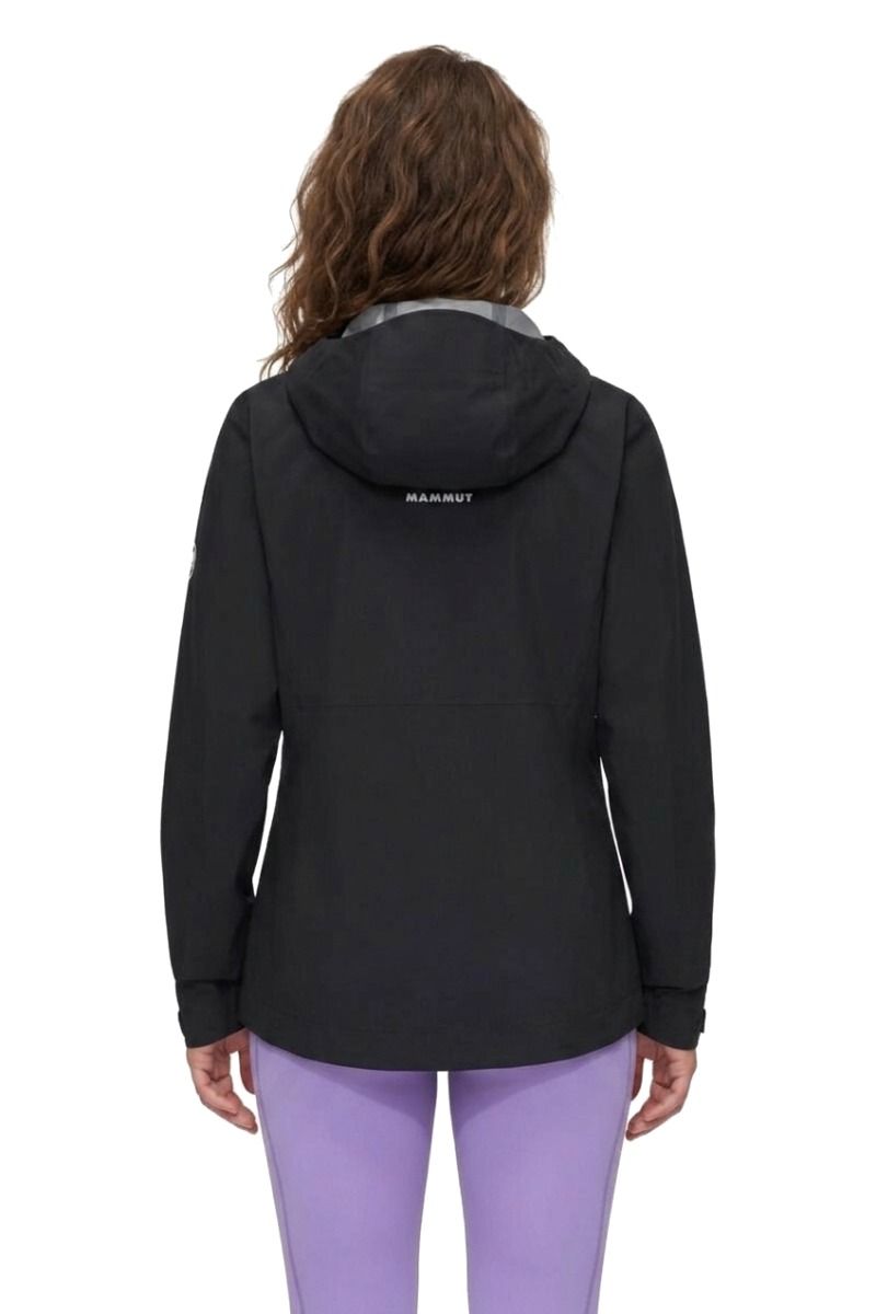 KURTKA LINARD LIGHT HS HOODED WOMEN-BLACK
