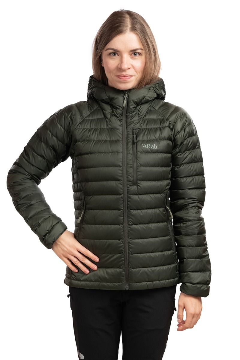 KURTKA ZIMOWA DAMSKA PUCHOWA MICROLIGHT ALPINE WOMEN-ARMY 