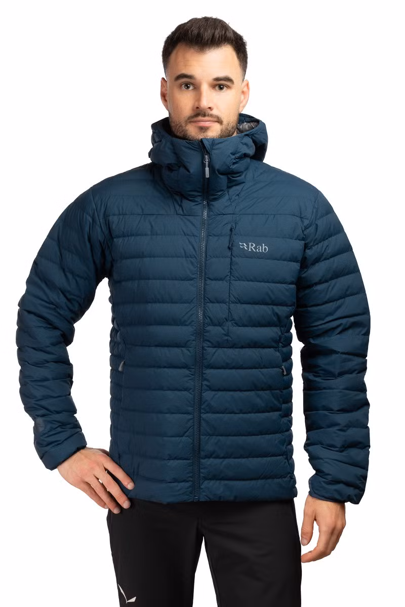 KURTKA MICROLIGHT WINDSTOPPER HOODY-TEMPEST BLUE